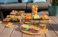 Cosy & Trendy Serveerplank Bamboe Dia 25 Cm Met 5x Luxe Hapjes/saus/tapas Schaaltjes -Keuken Verkoop 1200x778 3