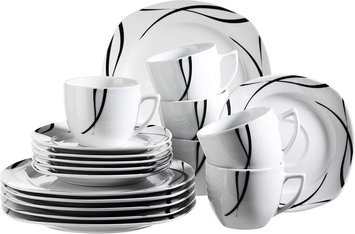 Merkloos 30-delige Combiset Voor 6 Personen 5 Merkloos 30-delige Combiset Voor 6 Personen - Afbeelding 3