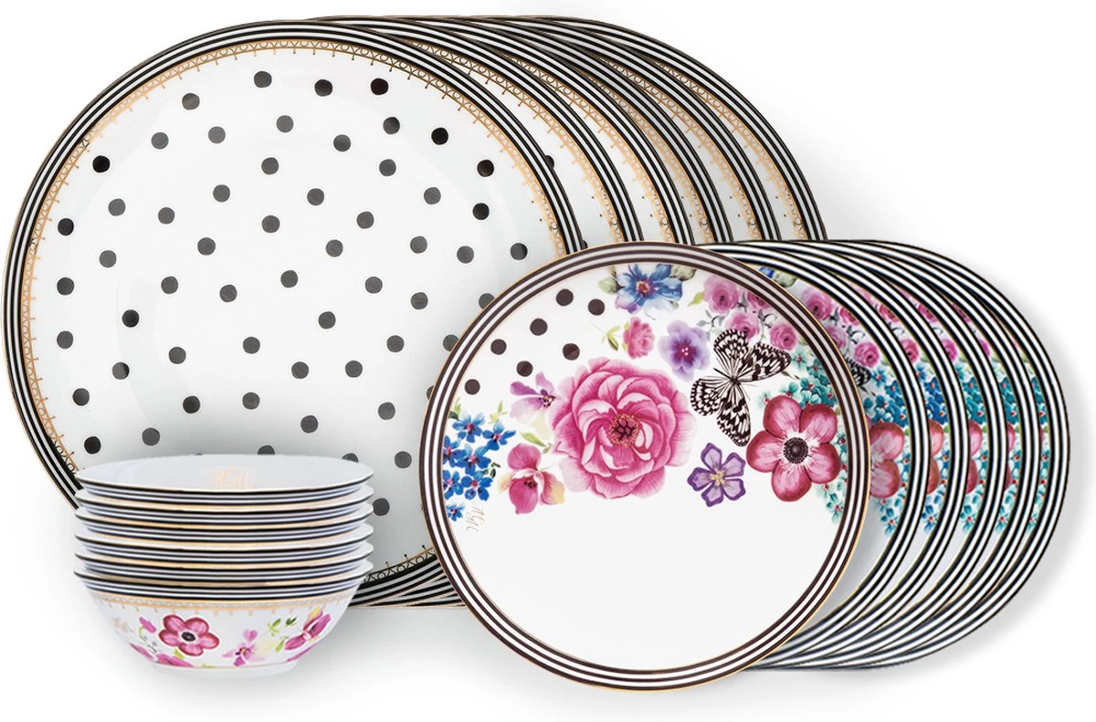 Dinner For 6 Melli Mello - Diner Voor 6 Personen - Serviesset - Melli Mello 3 Dinner For 6 Melli Mello - Diner Voor 6 Personen - Serviesset - Melli Mello