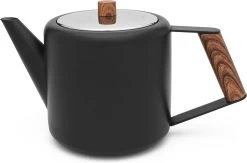 Bredemeijer - Theepot Duet Design Boston 1,1L Mat Zwart- Dubbelwandig