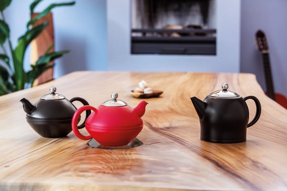 Bredemeijer - Theepot Minuet Santhee 1,4L Mat Zwart - Dubbelwandig 7 Bredemeijer - Theepot Minuet Santhee 1,4L Mat Zwart - Dubbelwandig - Afbeelding 5