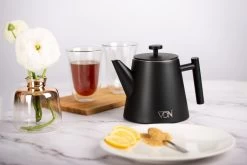 VDN RVS Theepot Dubbelwandig Met Filter - Zwarte Theekan 1 Liter - 902 -Keuken Verkoop 1200x800 228