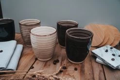 Koffiekopjes - Industrieel Grijs - Koffiebeker - Unieke Kleuren - Set Van 12 Kopjes (ook Los Verkrijgbaar) - 160ML En 340ML - Porselein - Hip En Trendy -Keuken Verkoop 1200x800 259