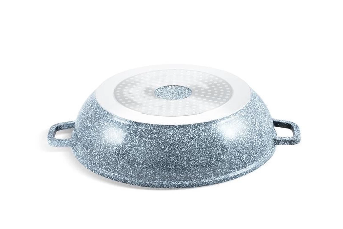 Edënbërg Stonetec Line - Luxe Wokpan - Ø 32 Cm - 5.5l - 3-laags Anti-aanbaklaag 6 Edënbërg Stonetec Line - Luxe Wokpan - Ø 32 Cm - 5.5l - 3-laags Anti-aanbaklaag - Afbeelding 4