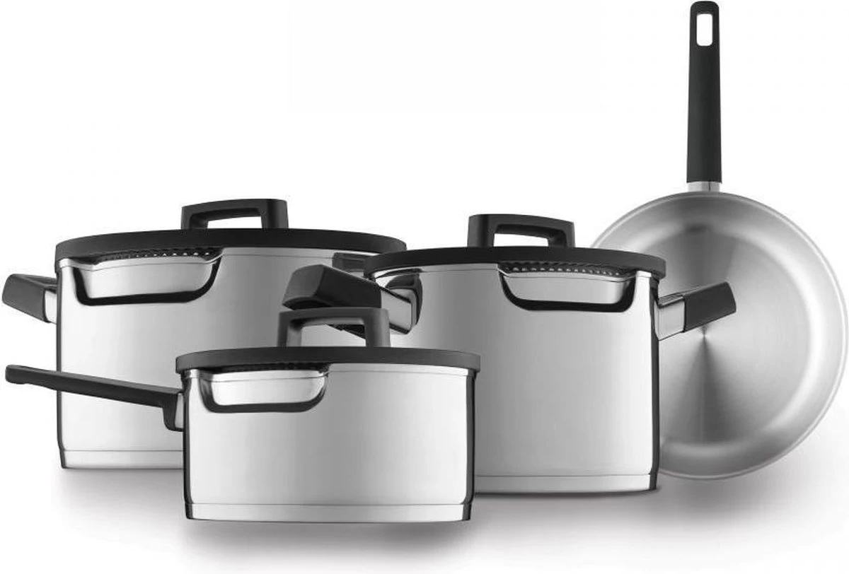 BergHOFF GEM Downdraft Pannenset - 7 Delige Set - 4 Pannen 3 BergHOFF GEM Downdraft Pannenset - 7 Delige Set - 4 Pannen