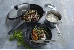 Sola - Wokpan Fair Cooking Zwart/wit Greblon Anti Aanbaklaag -Keuken Verkoop 1200x813