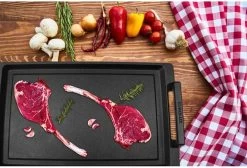 Eurolux Teppanyaki Plaat Met Grepen - 41 X 24 X 2.5 Cm - Zwart - Aluminium - Geschikt Voor Alle Warmtebronnen 20 Eurolux Teppanyaki Plaat Met Grepen - 41 X 24 X 2.5 Cm - Zwart - Aluminium - Geschikt Voor Alle Warmtebronnen -Keuken Verkoop 1200x815 1