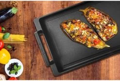 Eurolux Teppanyaki Plaat Met Grepen - 41 X 24 X 2.5 Cm - Zwart - Aluminium - Geschikt Voor Alle Warmtebronnen 19 Eurolux Teppanyaki Plaat Met Grepen - 41 X 24 X 2.5 Cm - Zwart - Aluminium - Geschikt Voor Alle Warmtebronnen -Keuken Verkoop 1200x815