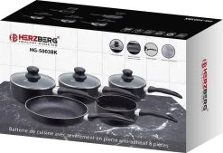 Herzberg HG-5003BK: 8 Pieces Marble Cookware Set - Black -Keuken Verkoop 1200x819 1