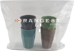 Orange85 Cappuccino Mokken - Latte Macchiato Glazen - 330 Ml - Hittebestendig - Set Van 4 - Porselein - Multicolor - Cappuccino Glazen - Cappuccino Kopjes -Keuken Verkoop 1200x828 1