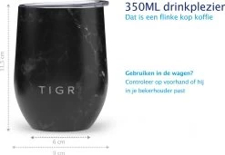 TIGR The Combo - Voordeelset Minimalist Thermosfles En Cup Warmhoudbeker - 500ml - Zwart Marmer -Keuken Verkoop 1200x833 2
