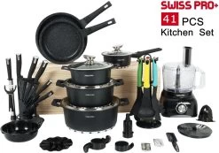 Swiss Pro+ - SWP41D22 - Pannenset 41 Delig - Foodprocessor - Messenblok 8 Delig - Kookgerei Set Met Houder 7 Delig - Starters Pakket - 2022 Serie - Limited Edition -uitzet 18 Swiss Pro+ - SWP41D22 - Pannenset 41 Delig - Foodprocessor - Messenblok 8 Delig - Kookgerei Set Met Houder 7 Delig - Starters Pakket - 2022 Serie - Limited Edition -uitzet -Keuken Verkoop 1200x839 2