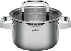 Sola Pannenset Juvia - 4 Delig - Ø 16,16,18,20 Cm - Zilver - RVS - Sandwichbodem -Keuken Verkoop 1200x854 1