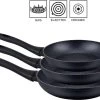 Royal Swiss 3-delige Set Van Koekenpannen Met Anti-aanbaklaag - Zwart 2 Royal Swiss 3-delige Set Van Koekenpannen Met Anti-aanbaklaag - Zwart -Keuken Verkoop 1200x878