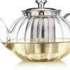 Glazen Theepot Met Filter (RVS) - 1.2 Liter - Pompoen Design - Thee Infuser – Borosilicaat – Anti-druppel Tuit -Keuken Verkoop 1200x895 1