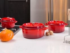 Sola Braadpan Gietijzer - Ø 20 Cm - Oranje/Rood - Gietijzer - Extra Zware Bodem -Keuken Verkoop 1200x905 8