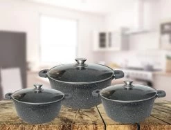 Cheffinger Steelpan Set 6-delig - 20-24-28cm - Zwart -Keuken Verkoop 1200x914 1