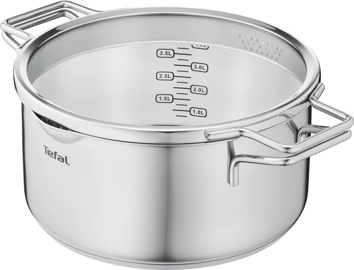 Tefal Nordica Pannenset 4 Delig - Steelpan Ø16 Cm & Kookpan Ø 18 + Ø 20 + Ø 24 Cm 10 Tefal Nordica Pannenset 4 Delig - Steelpan Ø16 Cm & Kookpan Ø 18 + Ø 20 + Ø 24 Cm - Afbeelding 8