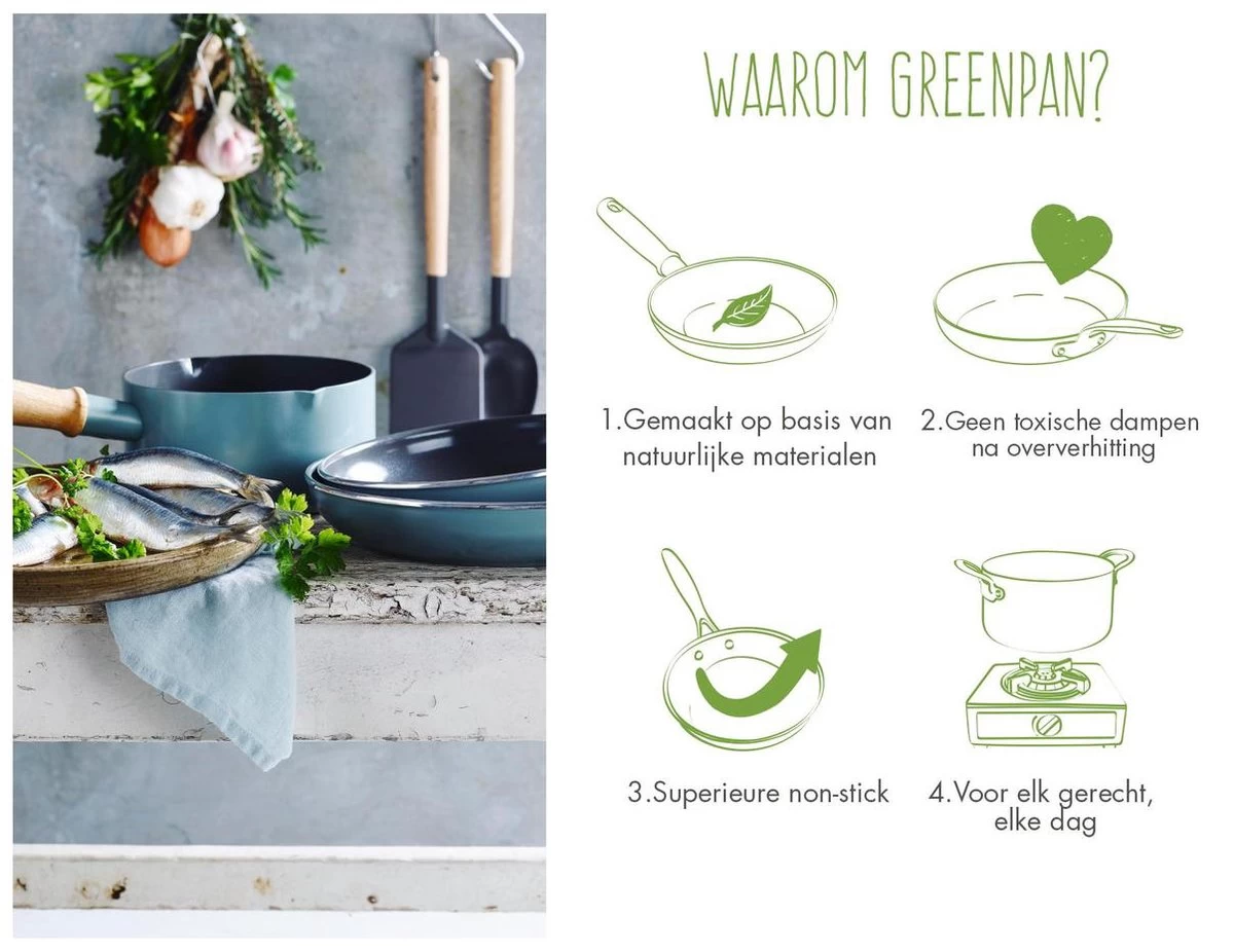 GreenPan Mayflower Pannenset - 3-delig + 2 Accessoires - Lichtblauw - Inductie - PFAS-vrij 9 GreenPan Mayflower Pannenset - 3-delig + 2 Accessoires - Lichtblauw - Inductie - PFAS-vrij - Afbeelding 7