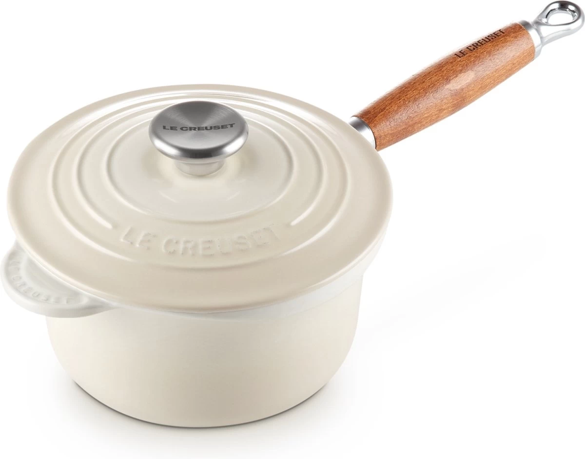 Le Creuset Steelpan - Met Deksel - Tradition - Meringue - ø 18 Cm / 1.8 Liter 6 Le Creuset Steelpan - Met Deksel - Tradition - Meringue - ø 18 Cm / 1.8 Liter - Afbeelding 4
