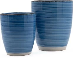 Koffiekopjes - Ocean Blue - Koffiebeker - Unieke Kleuren - Blauw - Set Van 12 Kopjes (ook Los Verkrijgbaar) - 160ML En 340ML - Porselein - Hip En Trendy -Keuken Verkoop 1200x957 2