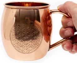 Koperen Beker Flower Of Life Geëtst (470 Ml) -Keuken Verkoop 1200x982 3