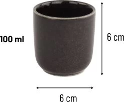 Orange85 Koffiekopjes - Espresso Kopjes - Set Van 6 - 100 Ml - Zwart -Keuken Verkoop 1200x987 5