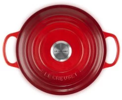 Le Creuset - Gietijzeren - Lage Braadpan - 24cm - Kersenrood -Keuken Verkoop 1200x988 1
