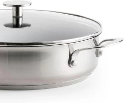KitchenAid Stainless Steel Hapjespan Met Glazen Deksel ø28cm - RVS - Inductie - Anti-aanbak 13 KitchenAid Stainless Steel Hapjespan Met Glazen Deksel ø28cm - RVS - Inductie - Anti-aanbak -Keuken Verkoop 1200x995 2