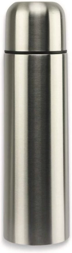Excellent Basis Thermoskan | Isolatiekan Bullet 0.75 Ltr | Roestvrijstale Drinkbeker | Zilver -Keuken Verkoop 341x1200