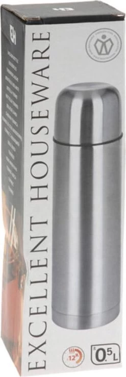 Merkloos Excellent Houseware Bullet Isolatiekan - 0,5 L - RVS -Keuken Verkoop 401x1200