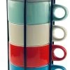 Orange85 Koffiekopjes - Met Houder - Set Van 6 - Gekleurd - 300 Ml - Keramiek -Keuken Verkoop 507x1200 1