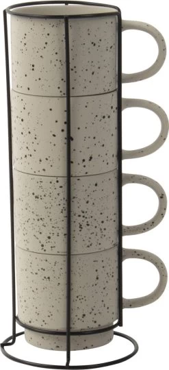 Gusta Rek Met Mokken Ivoor 350 Ml - 4 Stuks -Keuken Verkoop 549x1200