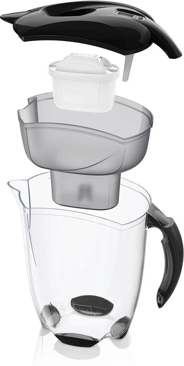 BRITA - Waterfilterkan Elemaris - Zwart - 3,5L - Inclusief 1 Maxtra+ Waterfilterpatroon 5 BRITA - Waterfilterkan Elemaris - Zwart - 3,5L - Inclusief 1 Maxtra+ Waterfilterpatroon - Afbeelding 3