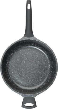 Sola Hapjespan Fair Cooking - Ø 28 Cm - Zwart/wit - Aluminium - Antiaanbaklaag -Keuken Verkoop 638x1200