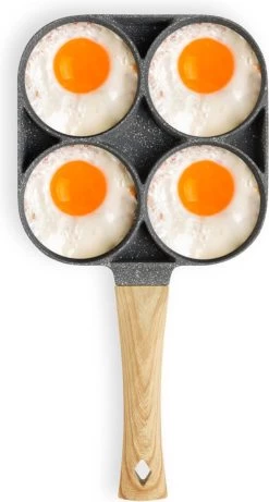 Magnani - Eierpan - 4 Bakplaten Van ⌀ 8 Cm - Voor Gas- En Elektrische Kookplaten - Aluminium - Houten Handvat - 38 X 18.7 X 2 Cm 17 Magnani - Eierpan - 4 Bakplaten Van ⌀ 8 Cm - Voor Gas- En Elektrische Kookplaten - Aluminium - Houten Handvat - 38 X 18.7 X 2 Cm -Keuken Verkoop 643x1200