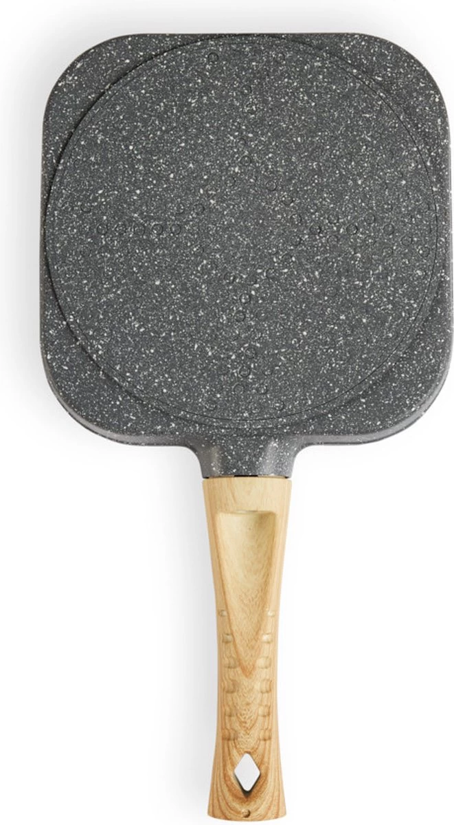 Magnani - Eierpan - 4 Bakplaten Van ⌀ 8 Cm - Voor Gas- En Elektrische Kookplaten - Aluminium - Houten Handvat - 38 X 18.7 X 2 Cm 11 Magnani - Eierpan - 4 Bakplaten Van ⌀ 8 Cm - Voor Gas- En Elektrische Kookplaten - Aluminium - Houten Handvat - 38 X 18.7 X 2 Cm - Afbeelding 9