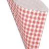 Papieren Frietzak XL - Rood Ruitje - Puntzak - Frietzakjes - Patatzak - 50 Stuks -Keuken Verkoop 667x1200