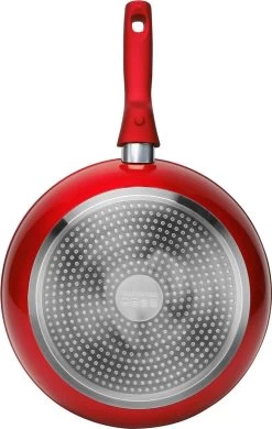 Luxe 10-delige Koekenpannenset - Inductie - Voor Alle Warmtebronnen - Met Glazen Deksels - Rood -Keuken Verkoop 760x1200