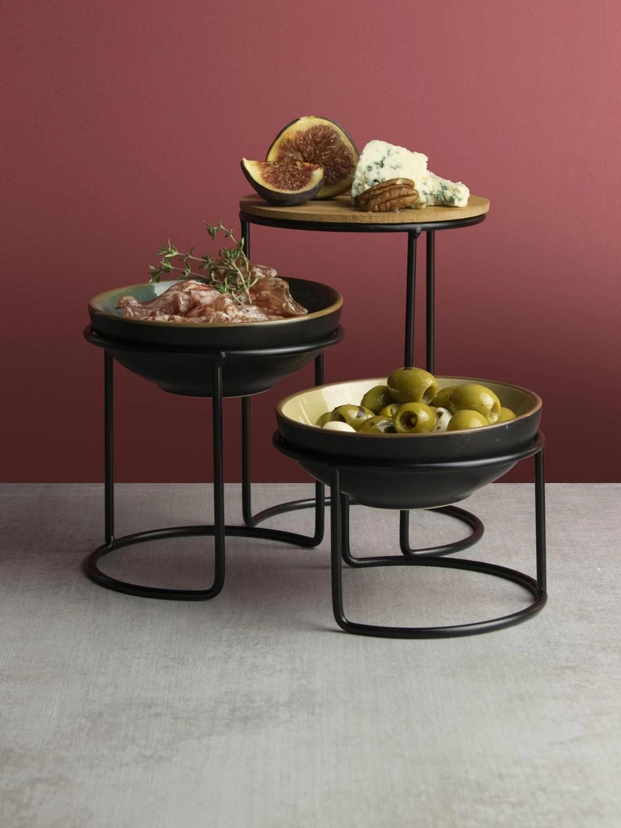 Gusta - Serveerset - Etagere - Serveertoren - 15,5x14,5x21cm 6 Gusta - Serveerset - Etagere - Serveertoren - 15,5x14,5x21cm - Afbeelding 4