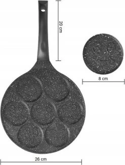 Emoji Pannenkoekenpan Pancake | 26cm | 7 Kop - Marmeren Anti Aanbaklaag Met Smiley 12 Emoji Pannenkoekenpan Pancake | 26cm | 7 Kop - Marmeren Anti Aanbaklaag Met Smiley -Keuken Verkoop 911x1200