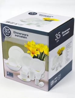 JT Serviesset - Wit - 35delig - 4 Persoons - Luxe Reliëf Design -Keuken Verkoop 917x1200 1