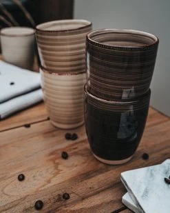 Koffiekopjes - Industrieel Grijs - Koffiebeker - Unieke Kleuren - Set Van 12 Kopjes (ook Los Verkrijgbaar) - 160ML En 340ML - Porselein - Hip En Trendy -Keuken Verkoop 960x1200 12