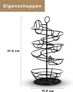 Eiermand – Eierrek – Eierhouder – Eieren – Zwart - Pasen - Tot 40 Eieren - 360° - BAULK® -Keuken Verkoop 963x1200